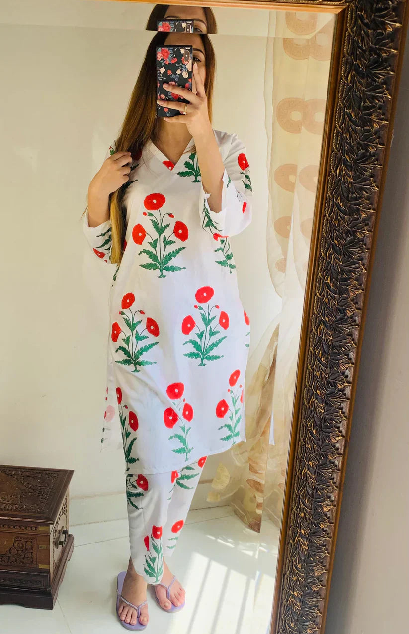 Saphire 2Pcs Stitched Suit