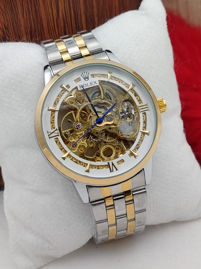 Rolex / Fitron Skeleton Dail Mechanical Automatic Men's Watch
